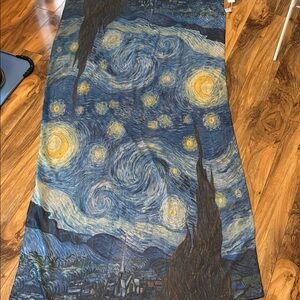 Starry Night Print Scarf